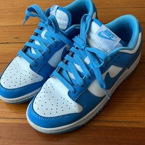 Nike Blue & White Dunk Lows 5.5 M / 8W